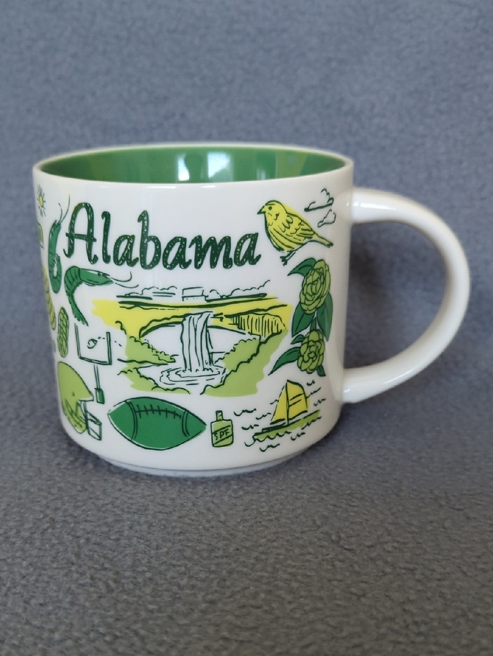 Starbucks 2023 Alabama Ceramic Mug Been There Series. 14oz.